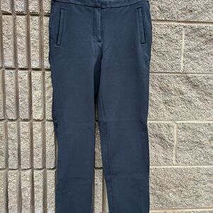 Lululemon Womens On The Move Pants 4 Black Ponte Scuba Knit Pockets Ankle Crop